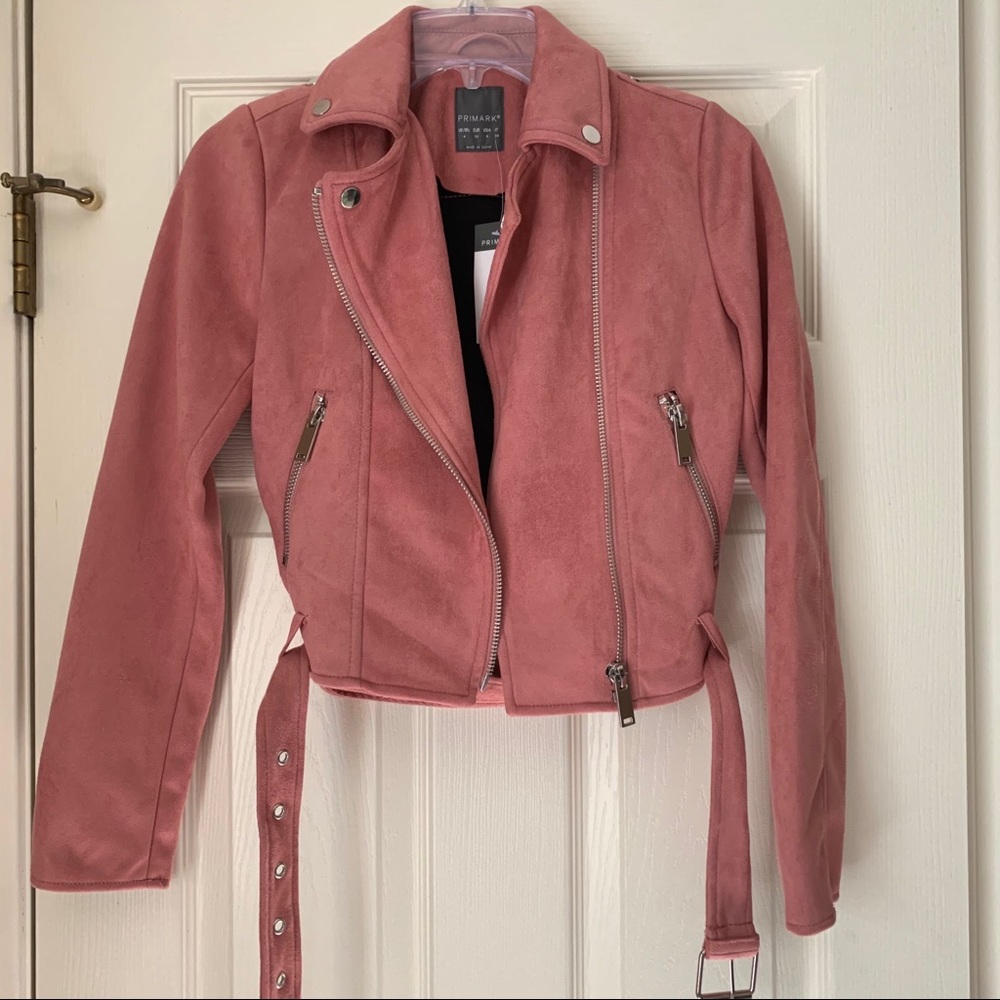 Faux suede jacket